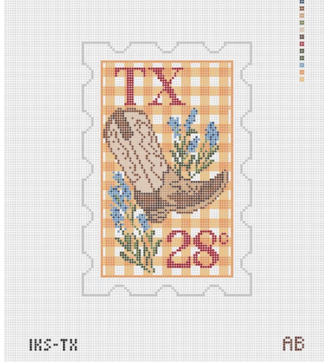 Initial K Studio IKS TX Texas Stamp