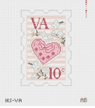 Initial K Studio IKS VA Virginia Stamp