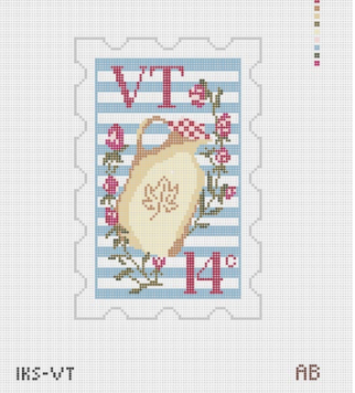 Initial K Studio IKS VT Vermont Stamp