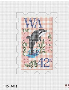 Initial K Studio IKS WA Washington Stamp
