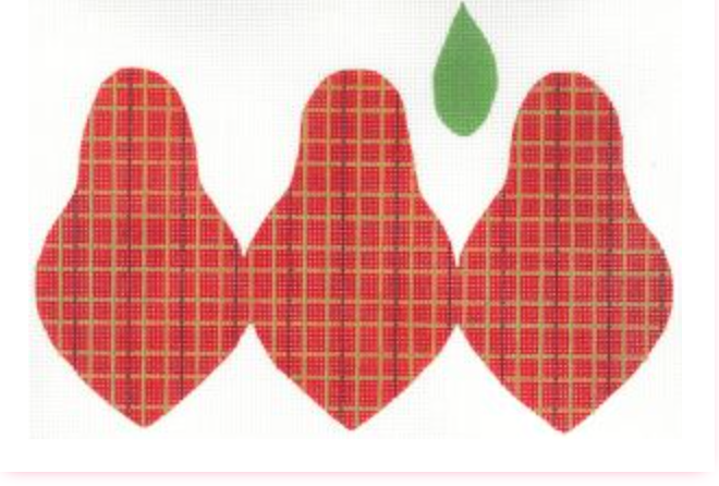 Meredith Collection LS-P-2 Pear Red Green Gold
