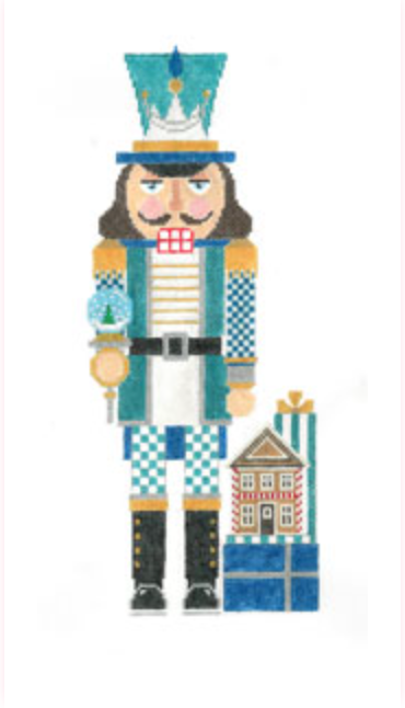 Meredith Collection NC-10 Nutcracker - Teal/Gingerbread/Snowglobe