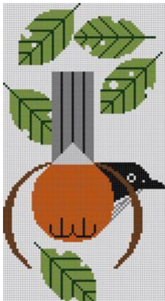 Meredith Collection CH-R024 ROBIN-Charley Harper