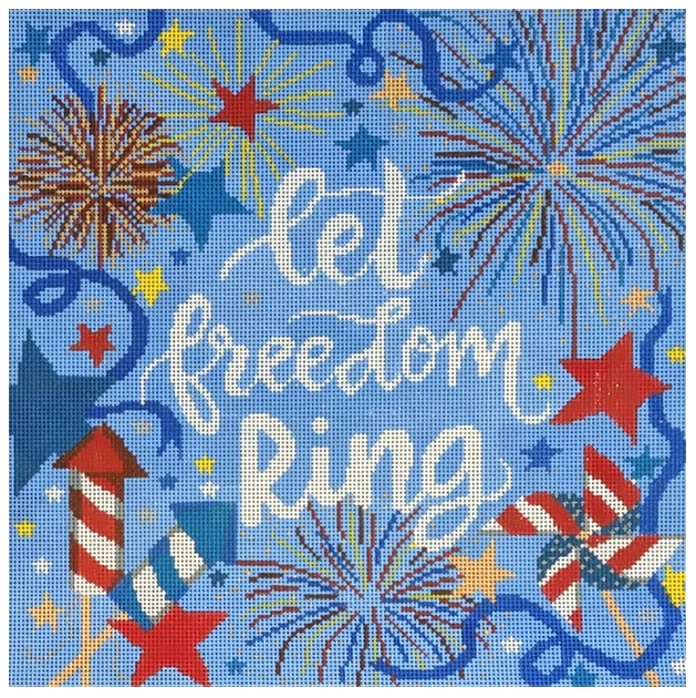 Laura Love LL-PW-19 Let Freedom Ring Pillow