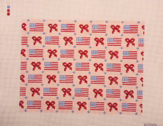 Arden Gray Flags and Bows - pink background (large)