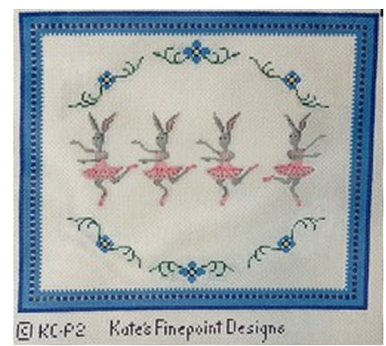 Chris Lewis KC-P2 Kate's Finepoint Designs Dancing Bunnies