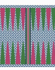 Kristine Kingston BGB-05 Backgammon Board Pink and Green includes Darby Designs Acrylic Backgammon Tray