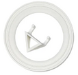 Cachi Frames Round 4" White