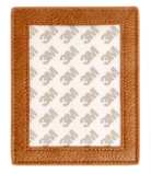 Atlantic Blue Leather Polaroid Magnet - brown