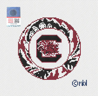 Needlepoint by Laura South Carolina Artichoke Round