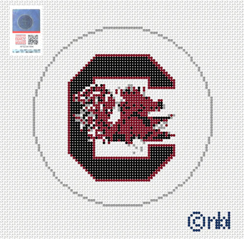 Needlepoint by Laura South Carolina Gamecock Canvas