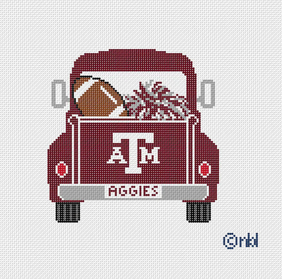 Needlepoint by Laura Texas A and M Vintage Truck