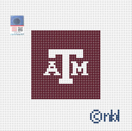 Needlepoint by Laura Texas A and M Mini Square 2.2