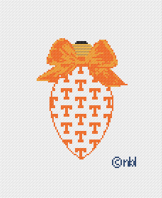 Needlepoint by Laura Tennessee on repeat Bow Light Bulb