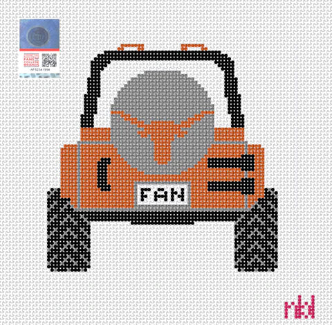 Needlepoint by Laura Texas Jeep