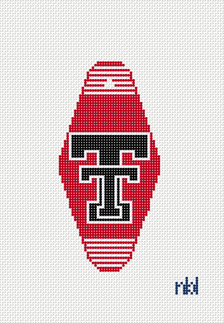 Needlepoint by Laura Texas Tech Hotel Key