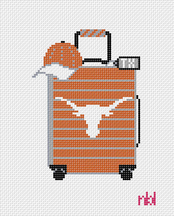 Needlepoint by Laura Texas Travel Suitcase