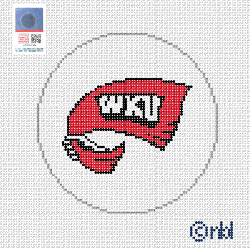 Needlepoint by Laura Western Kentucky Logo Round