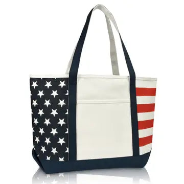 Red White and Blue Patriotic Tote Bag