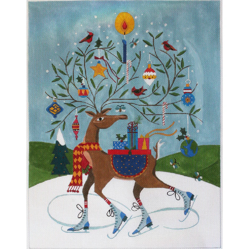 PLD Designs CB1209 Christmas Reindeer On Skates