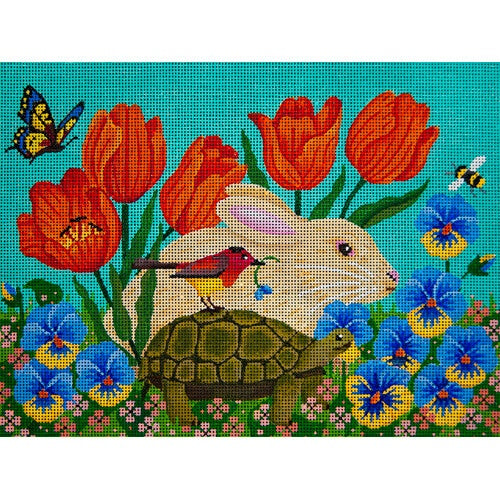 JP Needlepoint A060 - Rabbit Race – Stitch by Stitch