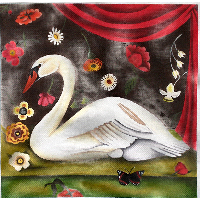 PLD Designs Catherine Nolan CN 1537 Floral Swan