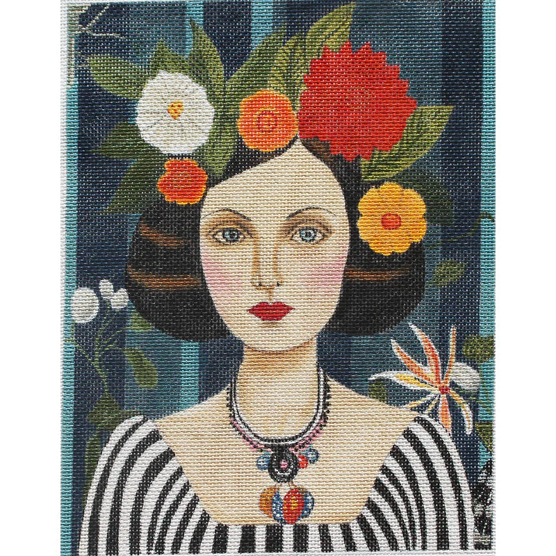 PLD Designs CN 1548 Lady in Stripes small by Catherine Nolin