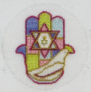 Sew Much Fun Tiny Dove Hamsa Charm includes Stitch Guide