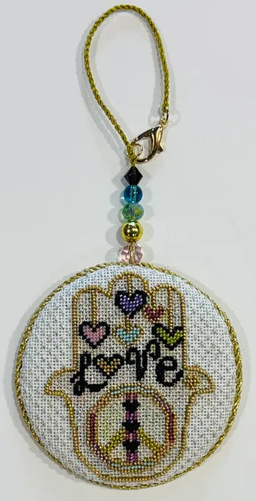 Sew Much Fun Tiny Love Hamsa Charm includes Stitch Guide