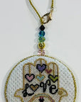 Sew Much Fun Tiny Love Hamsa Charm includes Stitch Guide
