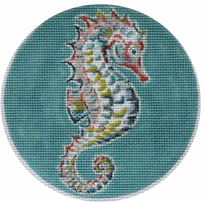 PLD Designs SH1828 Seahorse on Aqua Ornament