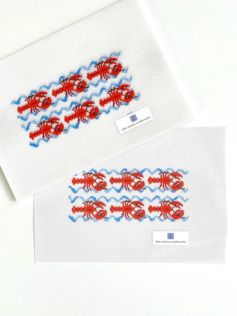 Little Stitches Swimming Lobsters Eyeglass Case