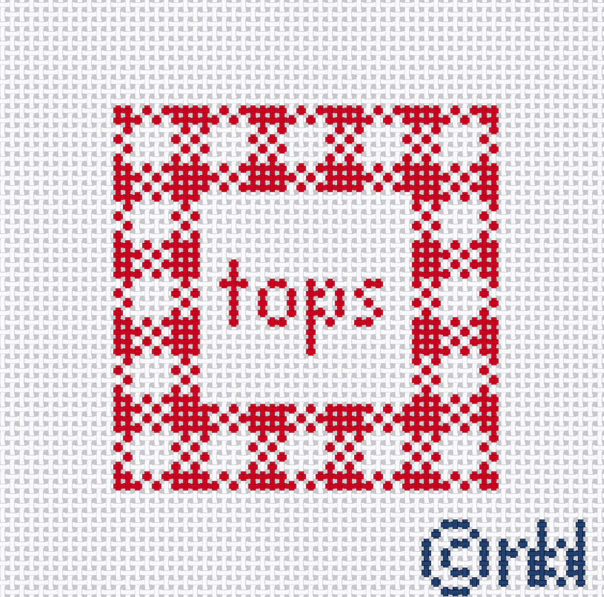 Needlepoint by Laura Western Kentucky Gingham Mini Square 2.2