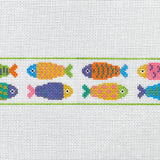 Salt and Sand Needlepoint Designs SSD-51 Fish Keyfob