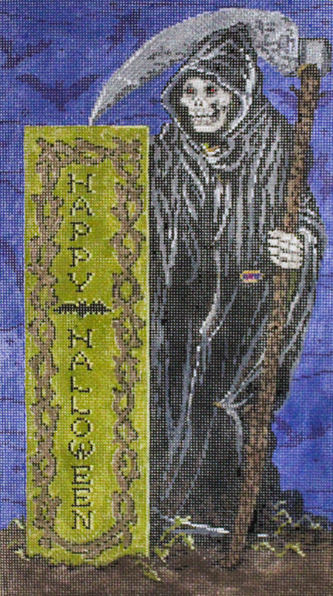 トリシア・ブチャナン・ベンソン、【Stich Sunset】 Sunset Palm Beach Ocean Landscape Cross Stitch Pattern