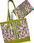 Jeni Sandberg Chevron Pillow/Tote Canvas (Stripe not included...needs to be stitched in)
