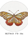 Melissa Shirley MLT746D Red/Brown Butterfly Ornament