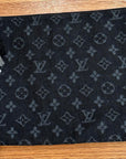 Black LV Pouch with Tassel & Leather back