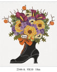 Melissa Shirley  2344A Pumpkin Witch Boot Bouquet