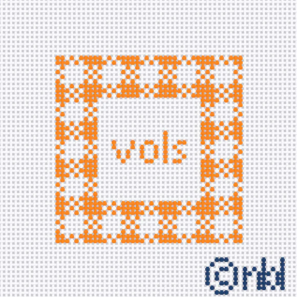 Needlepoint by Laura Tennessee Gingham Mini Square 2.2