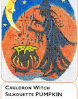 Kelly Clark KCN-1573 Cauldron Witch Silhouette Pumpkin