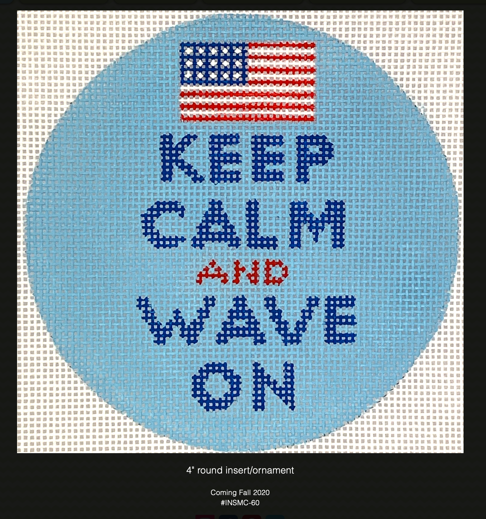 Kate Dickerson INSMC-60 Keep Calm and Wave On