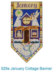 Rebecca Wood 529A January Cottage Banner