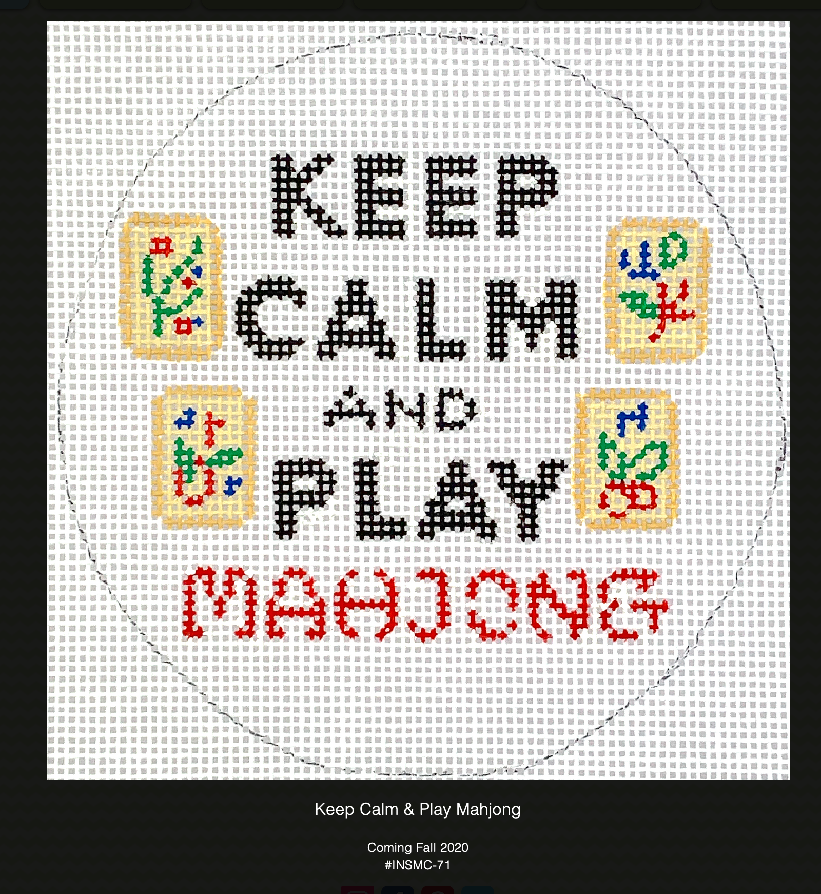 Kate Dickerson INSMC-71 Keep Calm and Play MahJong
