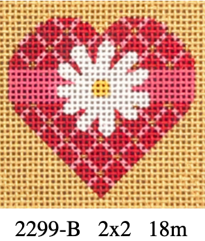 Melissa Shirley 2299B Diamond Heart 2x2