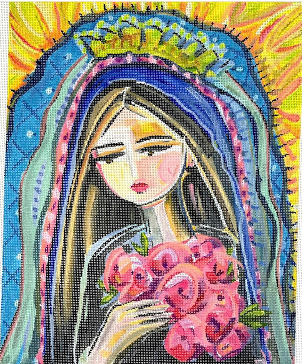 Kate Dickerson MD-PL-11 Our Lady of Guadalupe and Castilian Roses