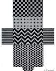 JP Needlepoint Black & White Brick Bag BB-002