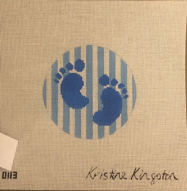 Kristine Kingston 0113 Baby Feet Blue