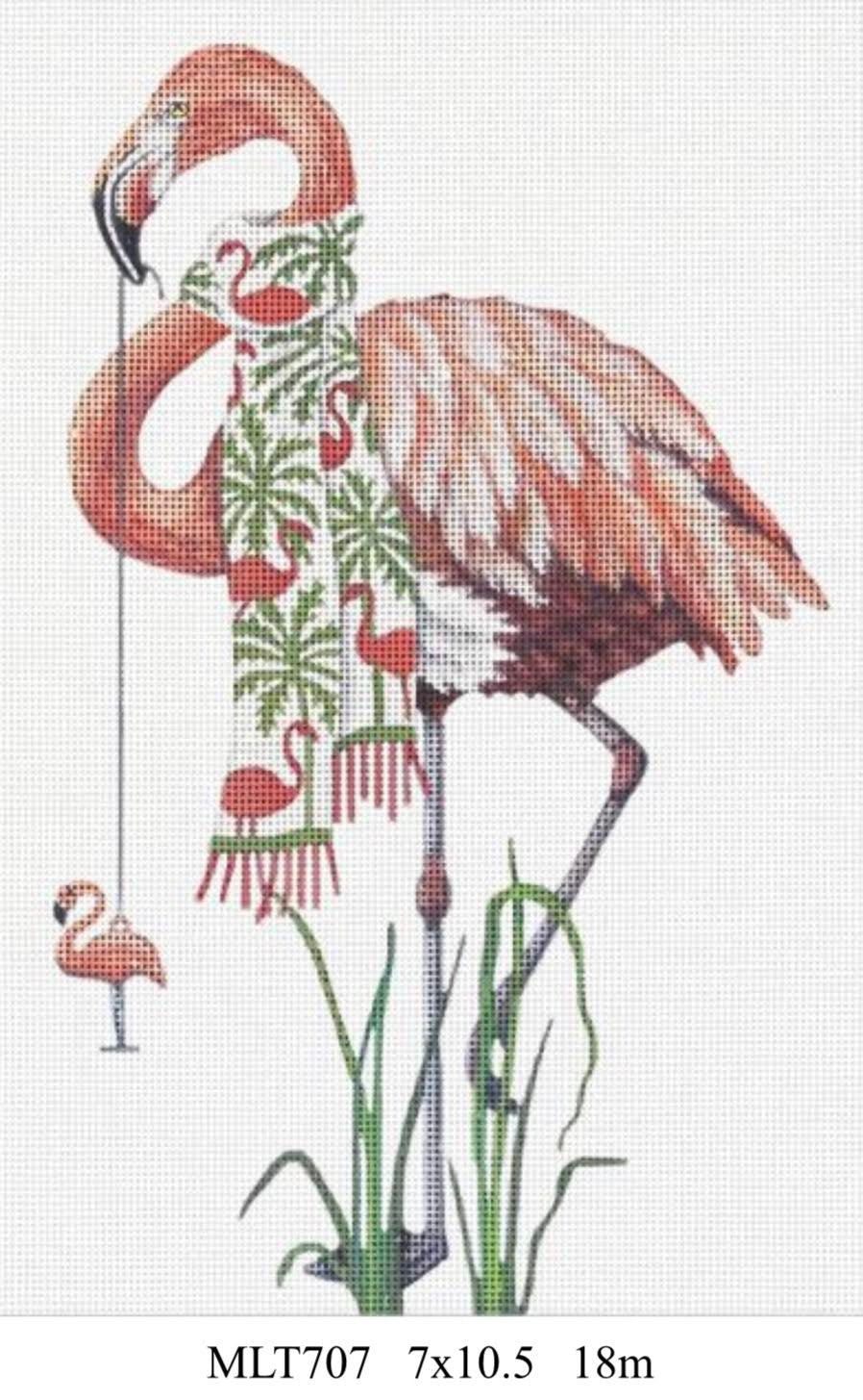 Heidi Stanley #374 Flamingo Heart – Stitch by Stitch