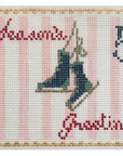 Plum Stitchery 21T-2 Postage Stamp Ice Skates